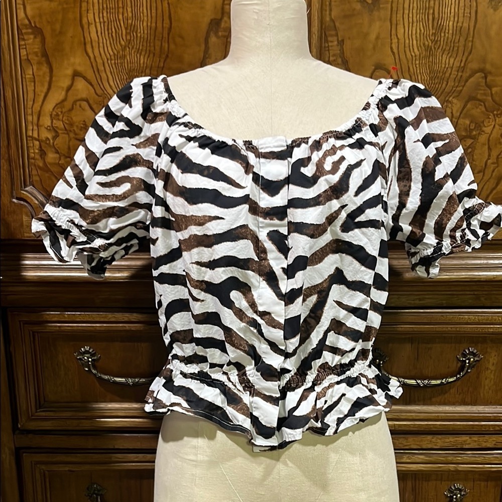 Zebra Print Women's Top